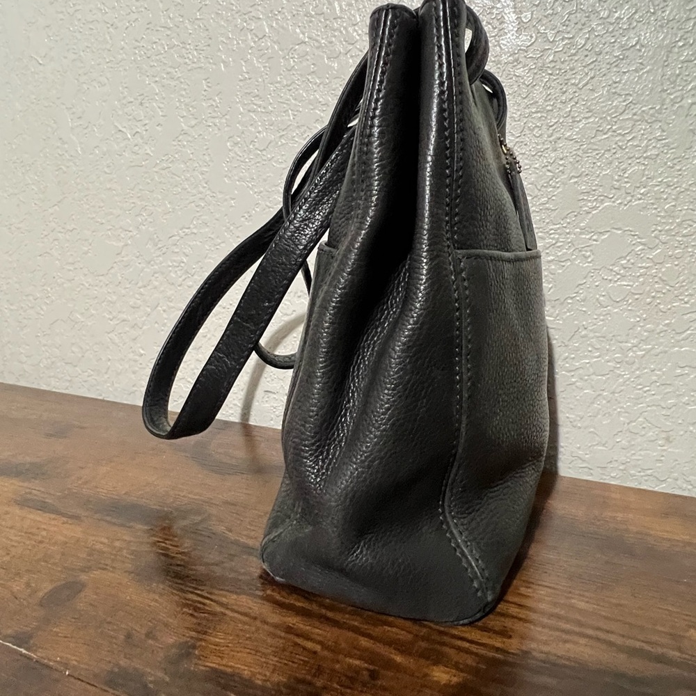 Rare Coach Black Leather Hobo Bag made in Italy - Picture 3 of 11